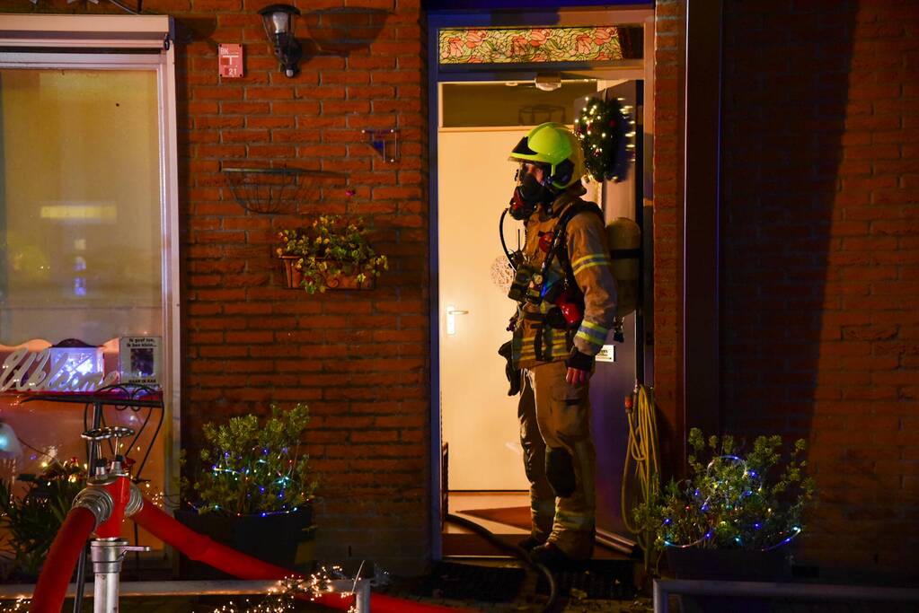 Forse rookontwikkeling bij uitslaande brand