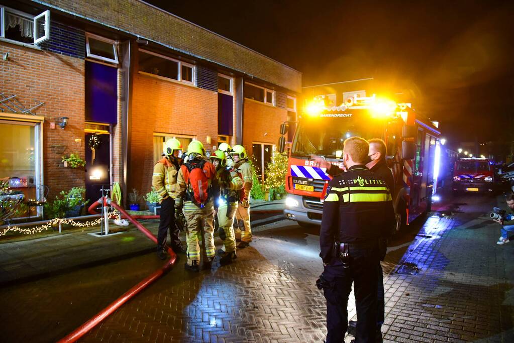 Forse rookontwikkeling bij uitslaande brand