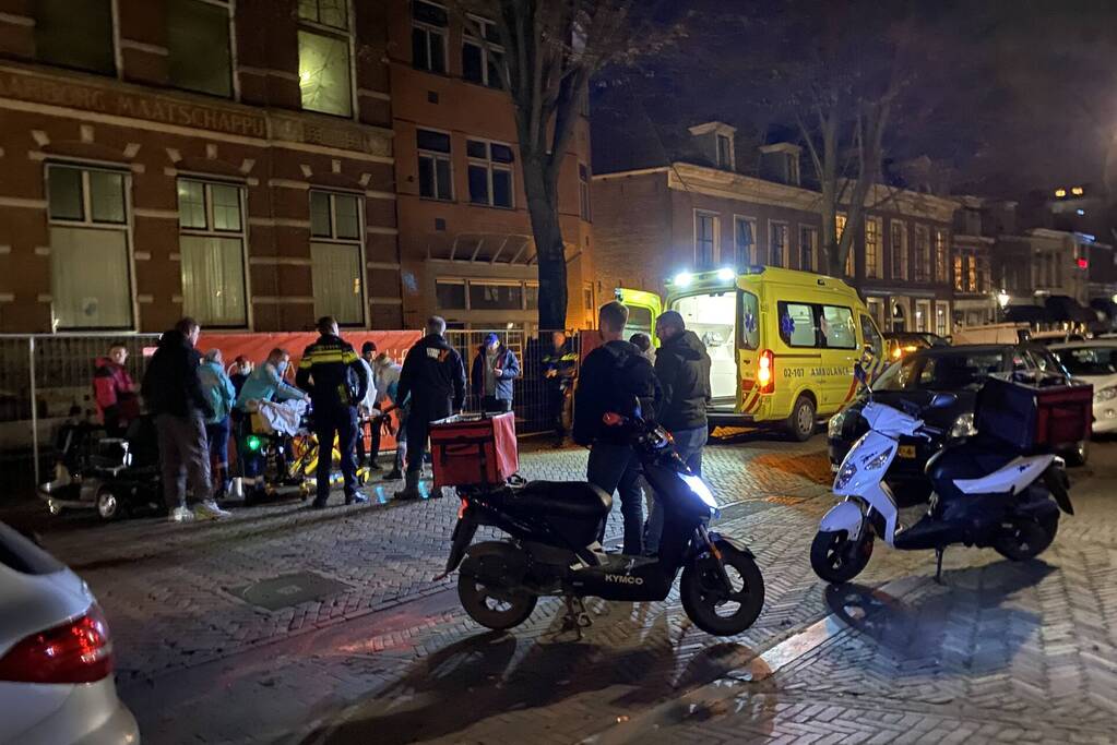 Ongeval tussen scooter en scootmobiel