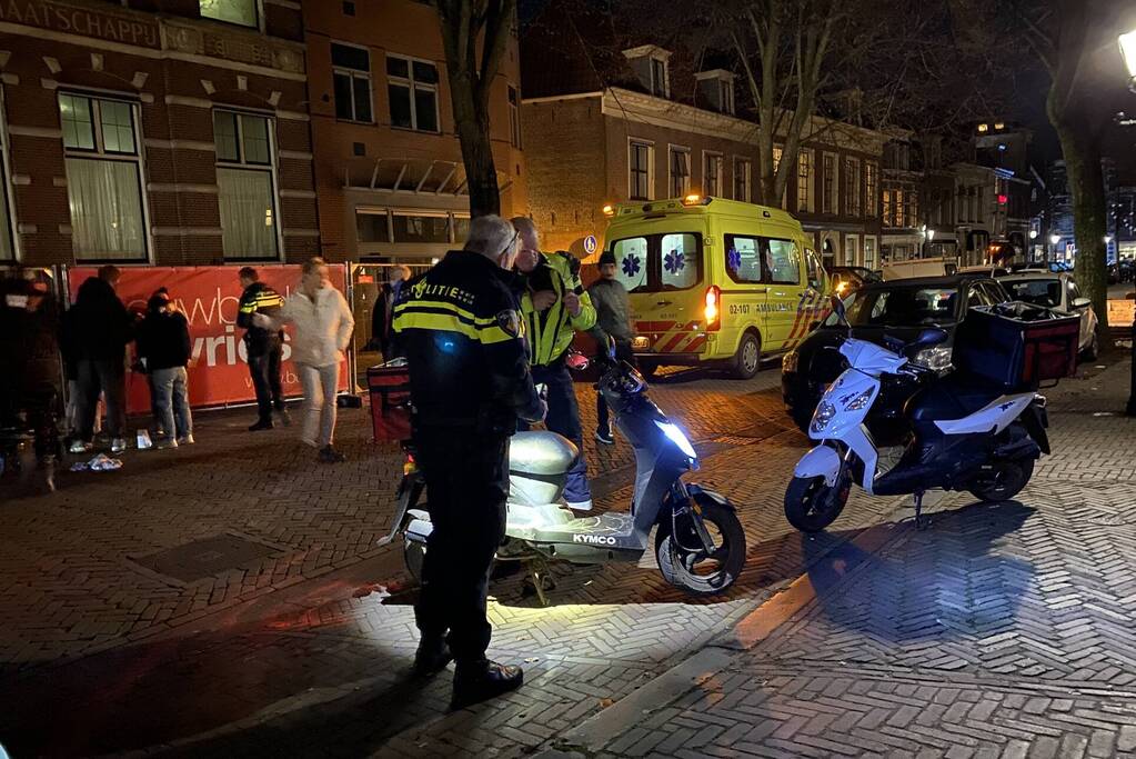 Ongeval tussen scooter en scootmobiel
