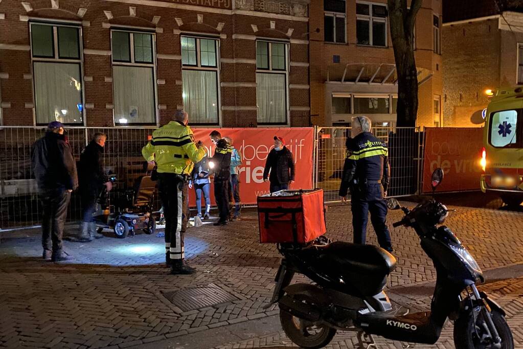 Ongeval tussen scooter en scootmobiel