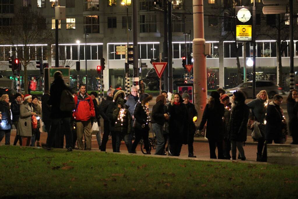 Lichtjestocht door het centrum