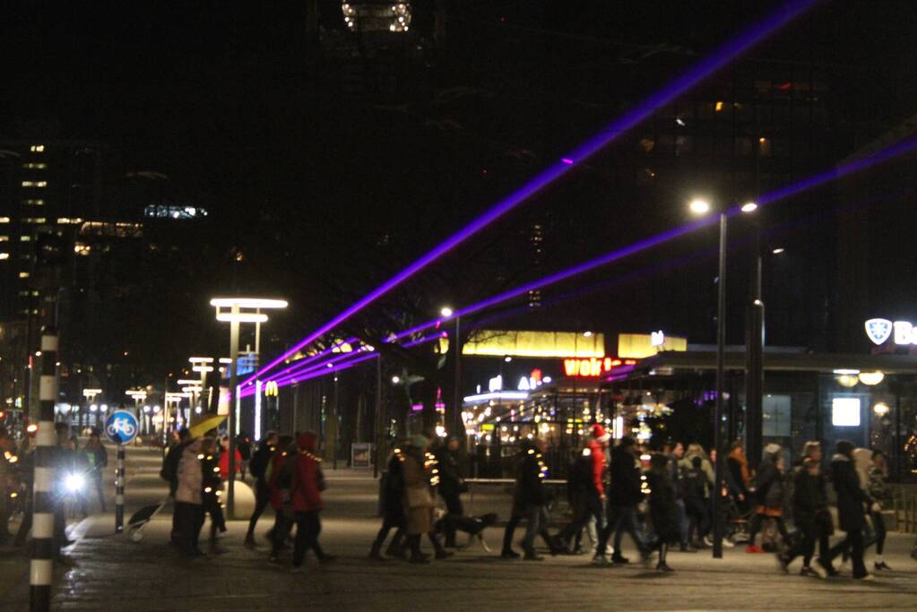 Lichtjestocht door het centrum