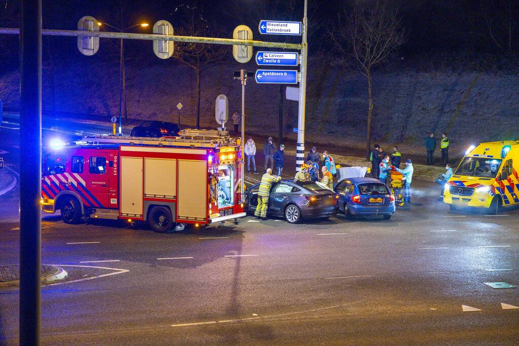 Gewonden bij aanrijding op kruising