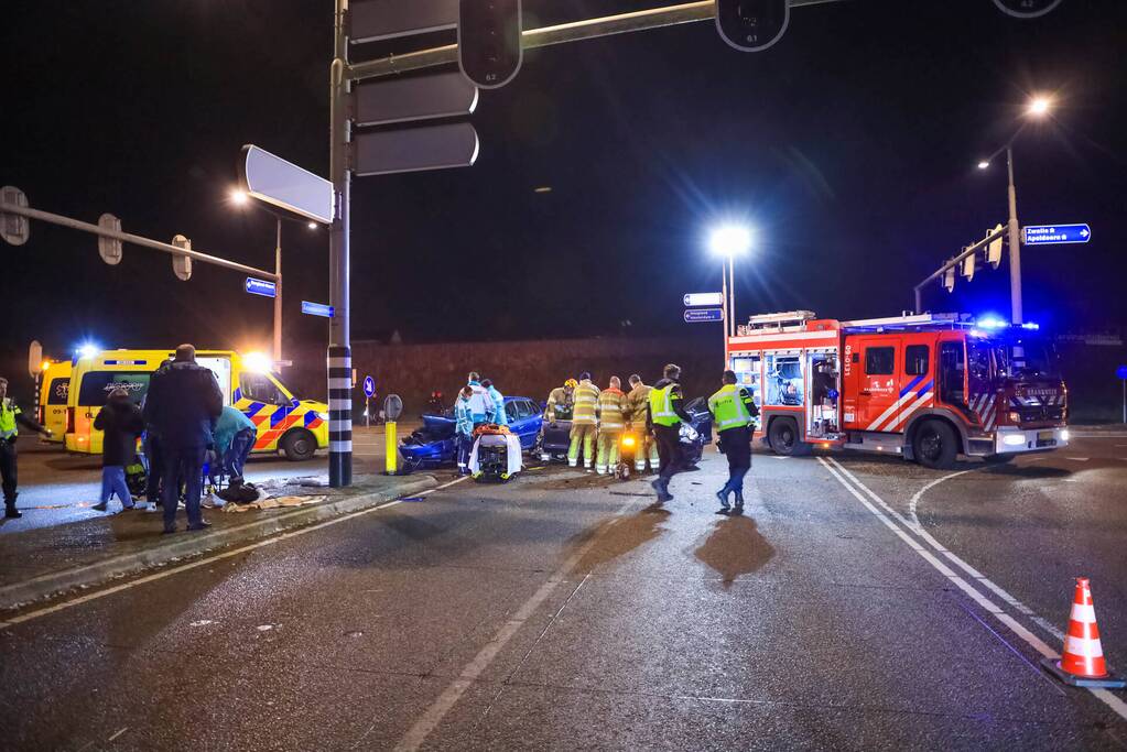Gewonden bij aanrijding op kruising