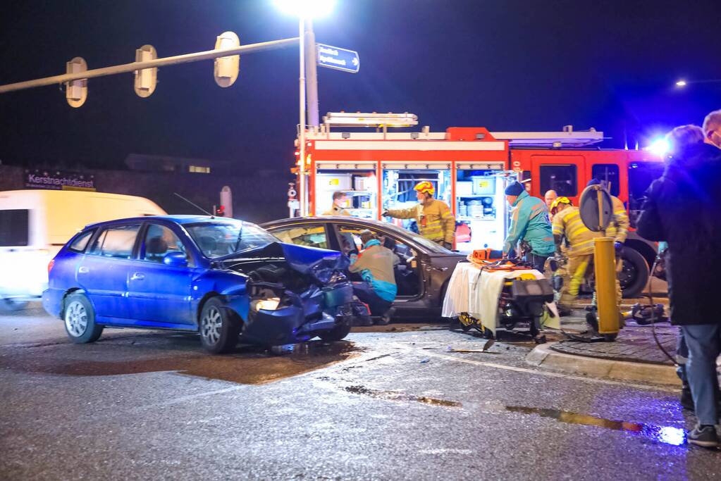 Gewonden bij aanrijding op kruising
