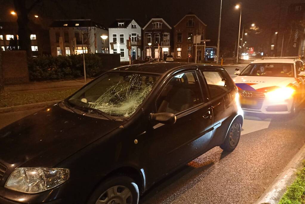 Auto beschadigd na ongeval