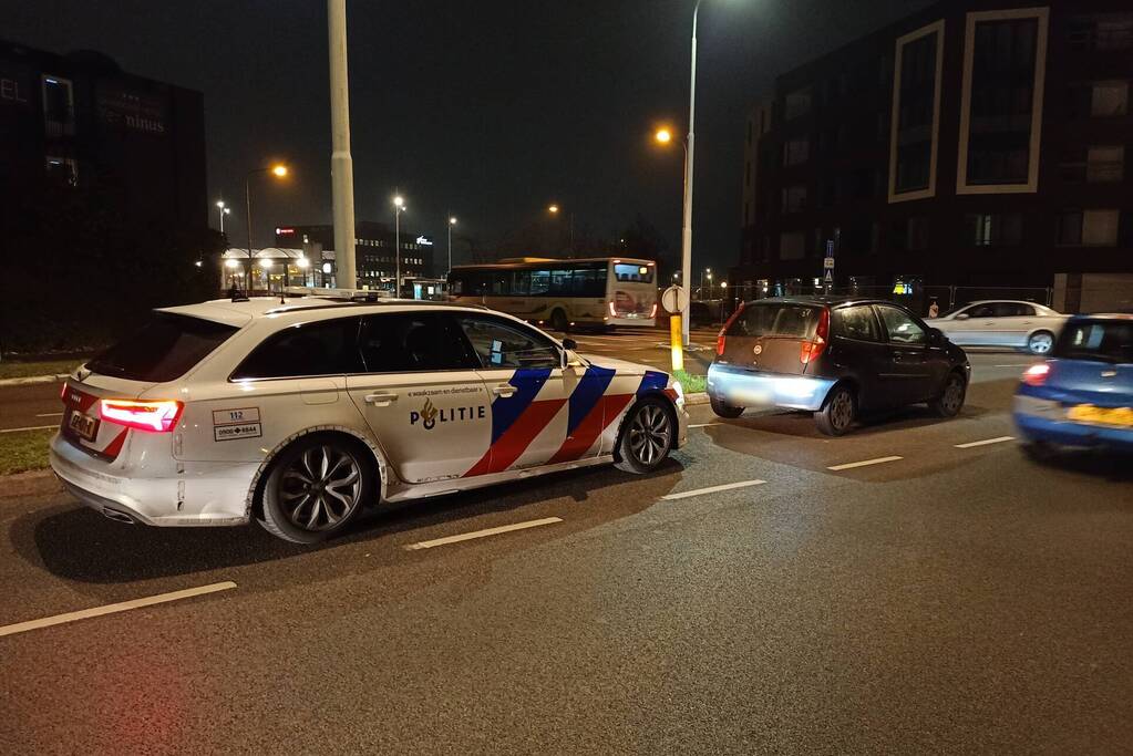 Auto beschadigd na ongeval