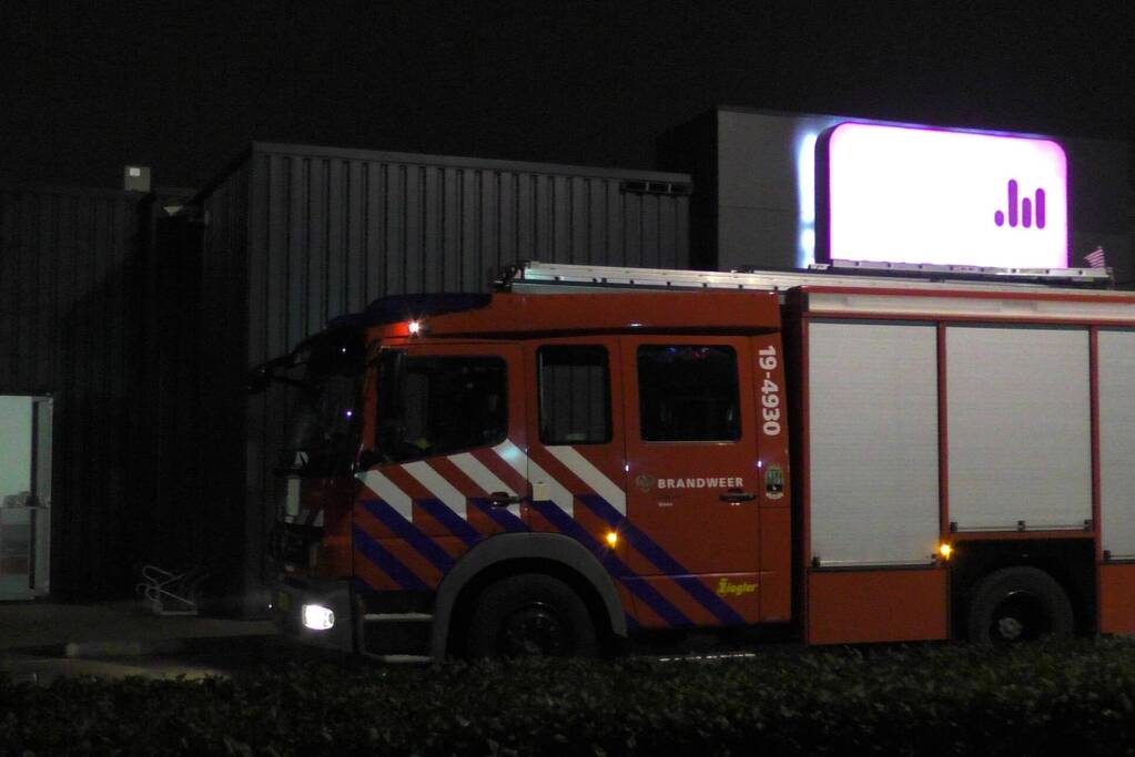 Winkelpand vol mist door inbraakalarm