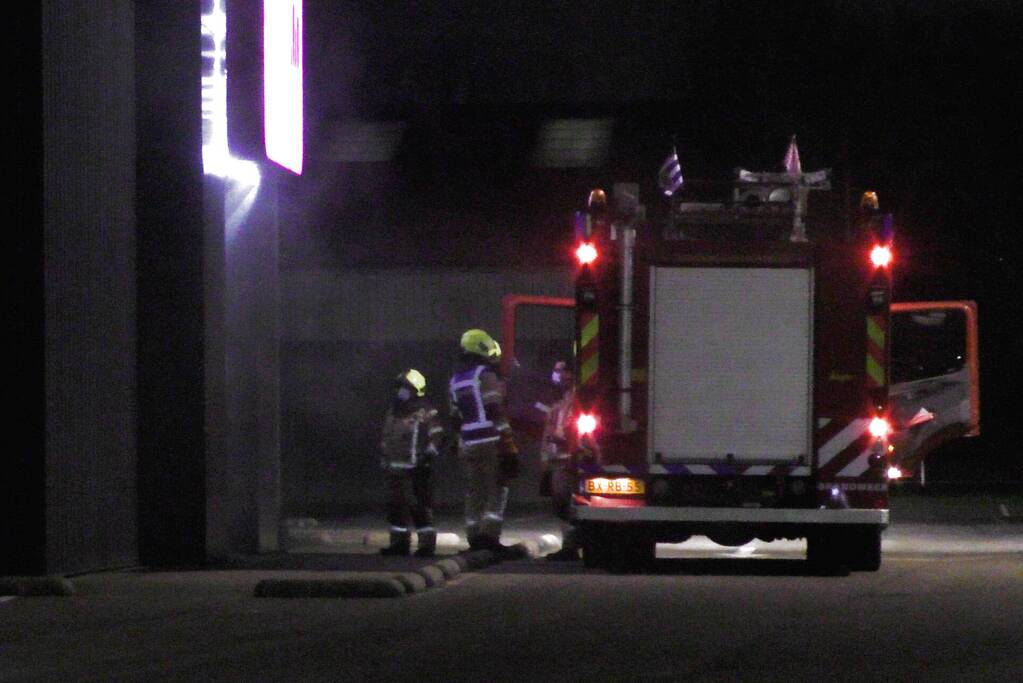 Winkelpand vol mist door inbraakalarm