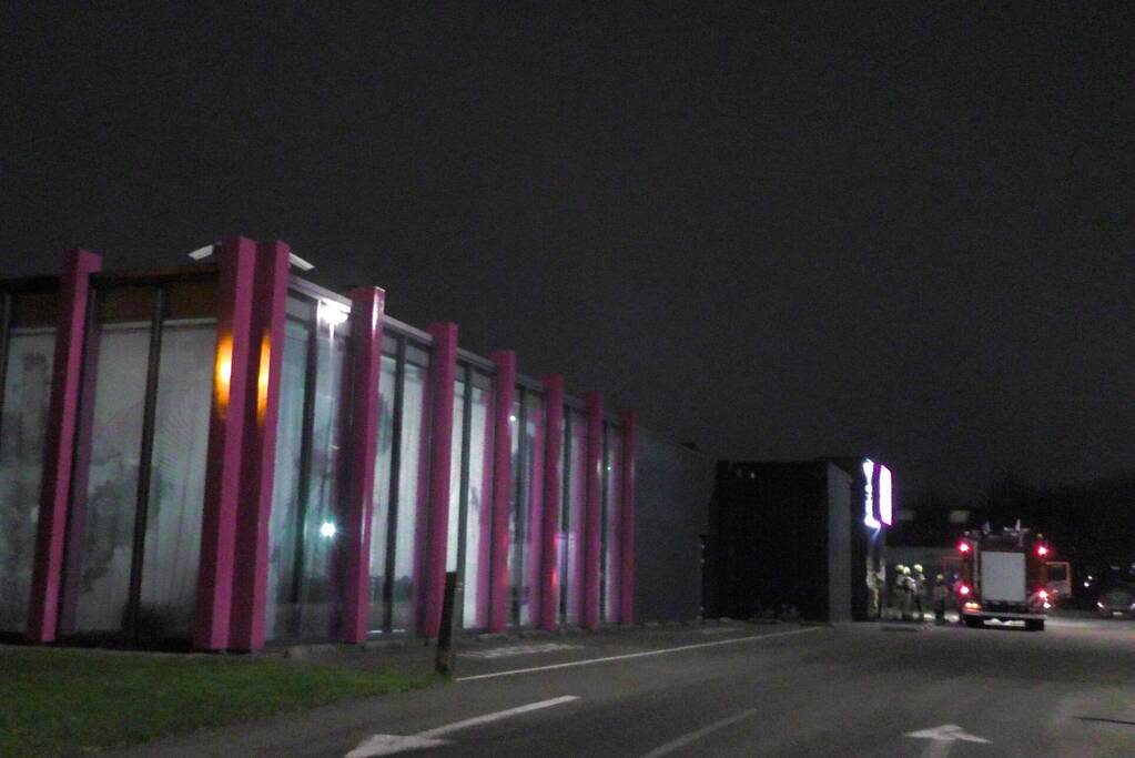 Winkelpand vol mist door inbraakalarm