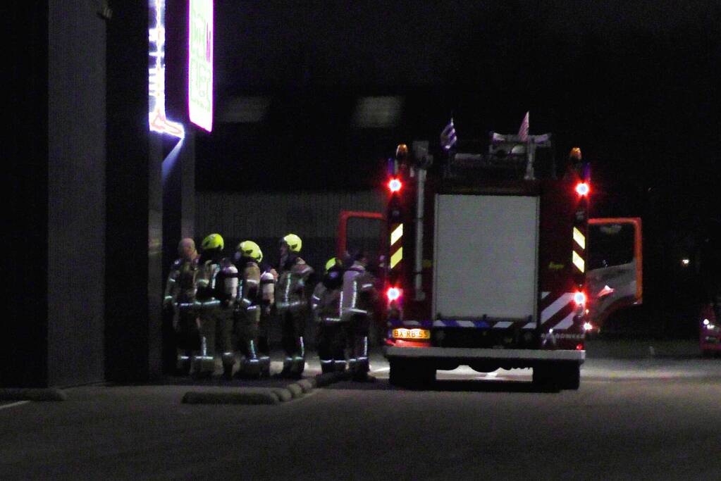 Winkelpand vol mist door inbraakalarm