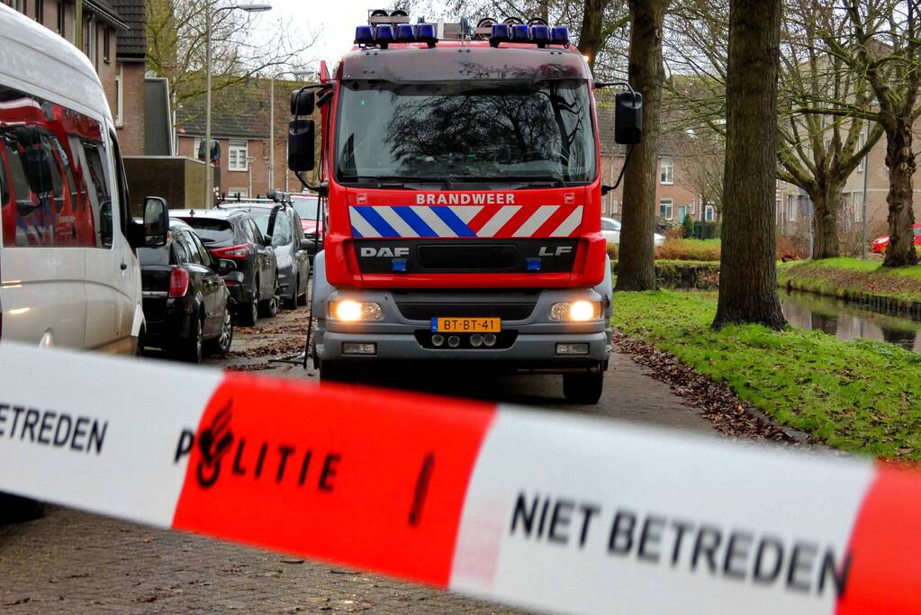 Straat afgezet na gaslekkage