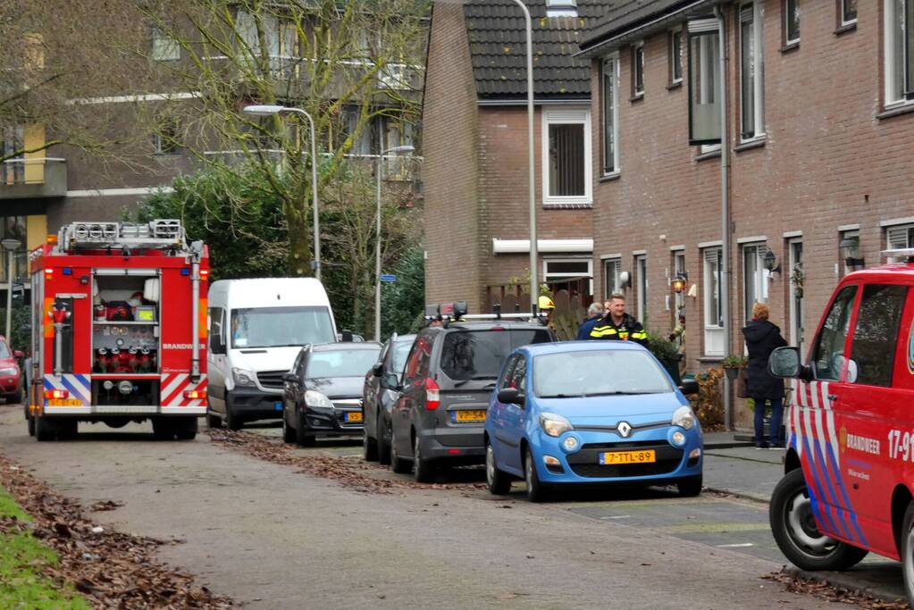 Straat afgezet na gaslekkage
