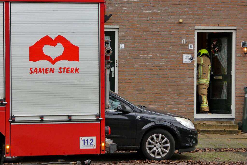 Straat afgezet na gaslekkage