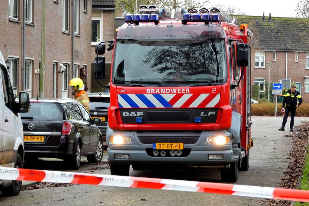 Straat afgezet na gaslekkage