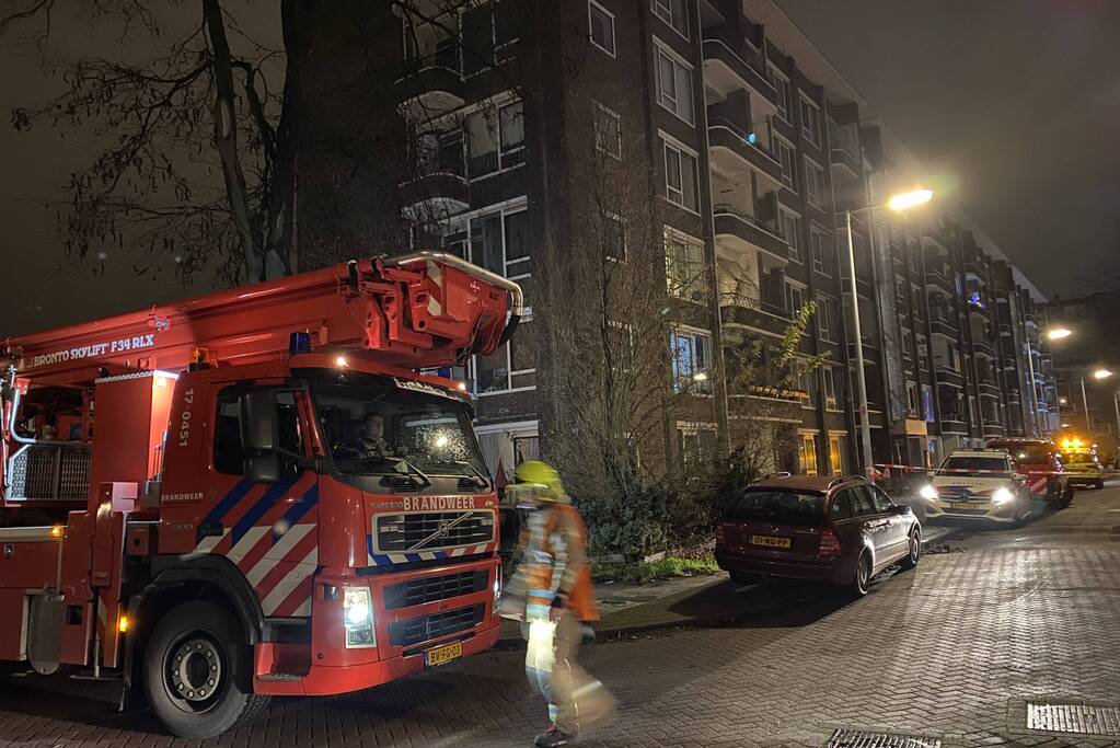 Kind gewond bij grote brand in flat