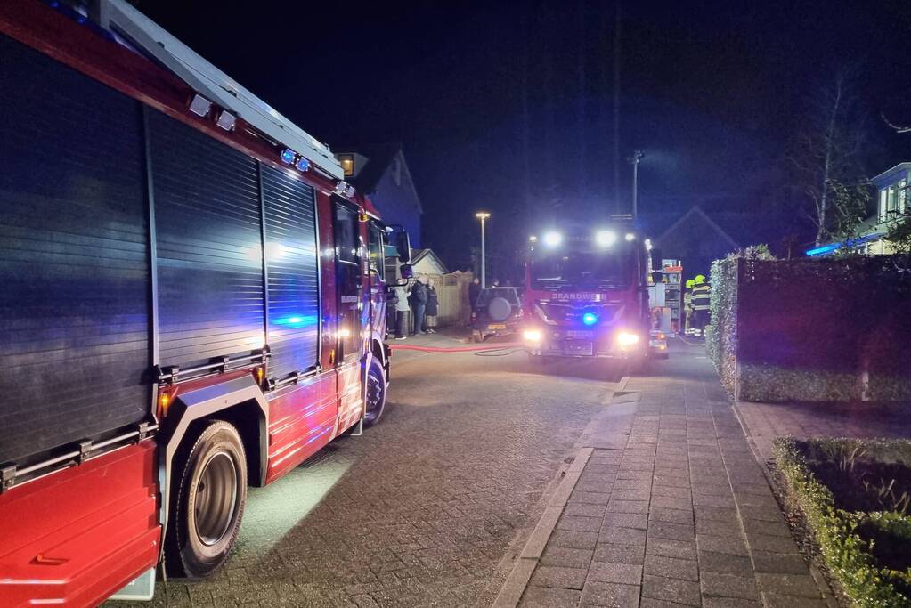 Beneden verdieping van woning volledig uitgebrand