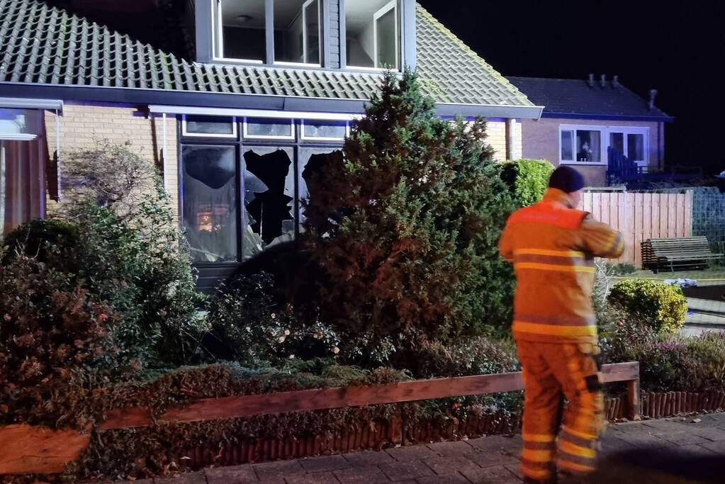Beneden verdieping van woning volledig uitgebrand