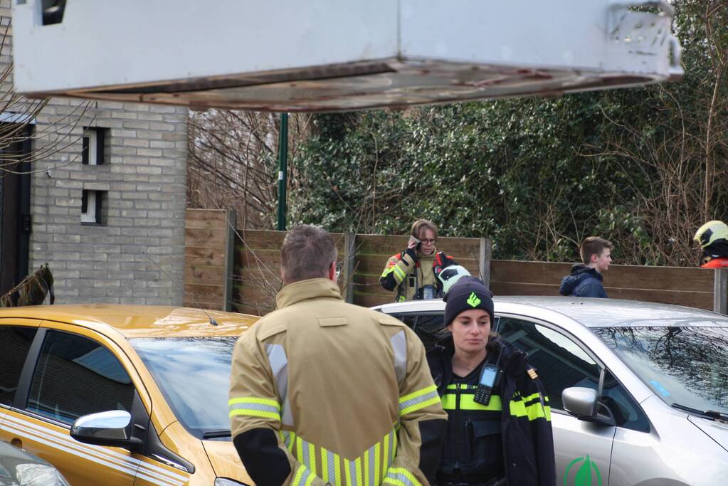 Brand in schoorsteen