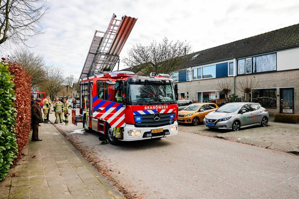 Brand in schoorsteen