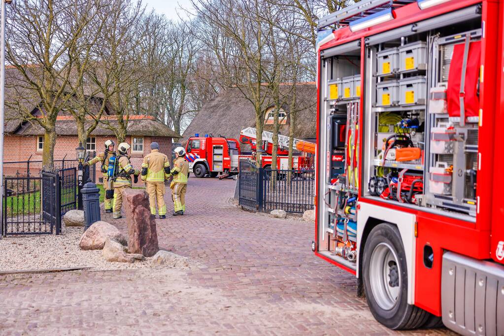 Voorbijgangers zien vonkenregen uit schoorsteen