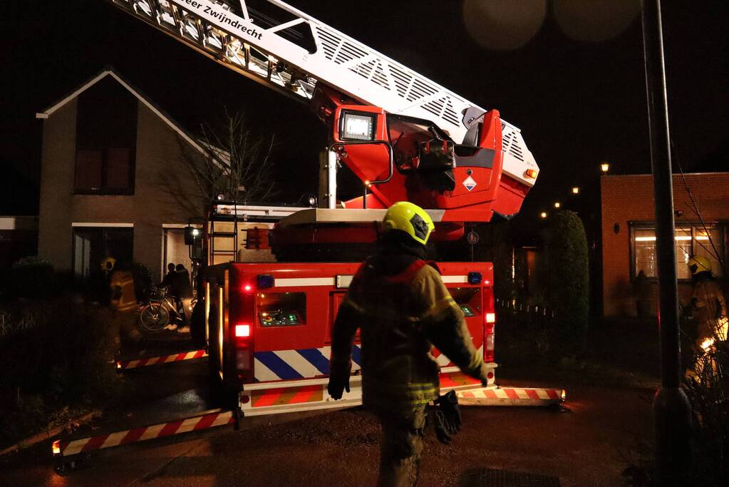 Schoorsteenbrand in woning