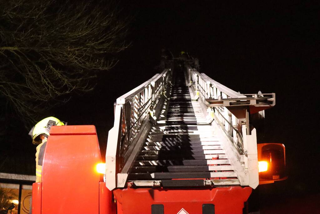 Schoorsteenbrand in woning