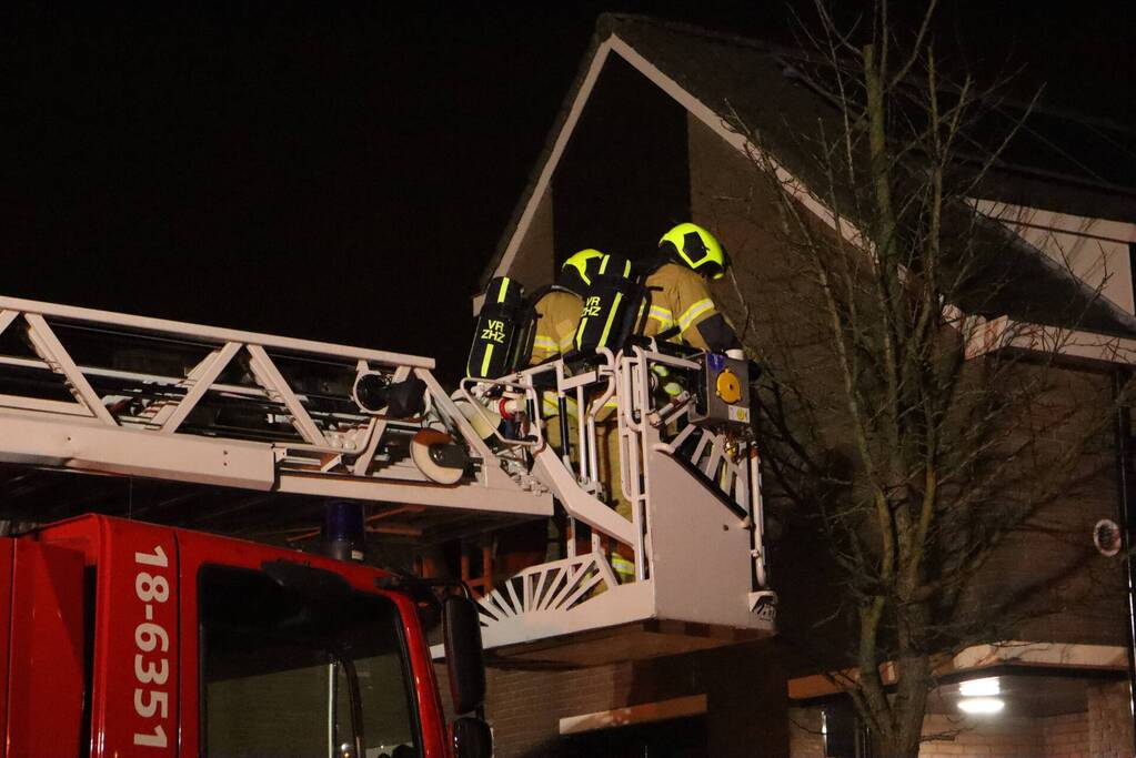 Schoorsteenbrand in woning