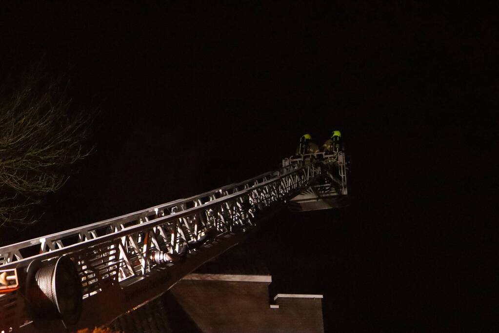 Schoorsteenbrand in woning