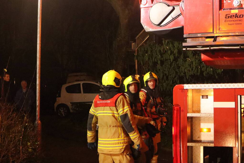 Schoorsteenbrand in woning