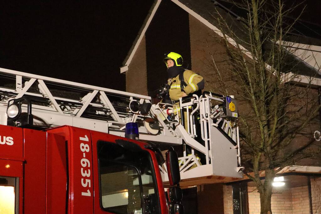 Schoorsteenbrand in woning