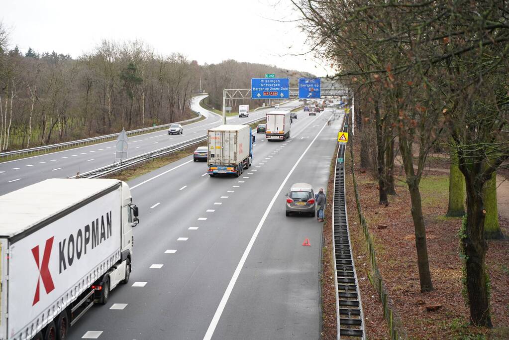 Afrit Hoogerheide afgesloten na verkeersongeval