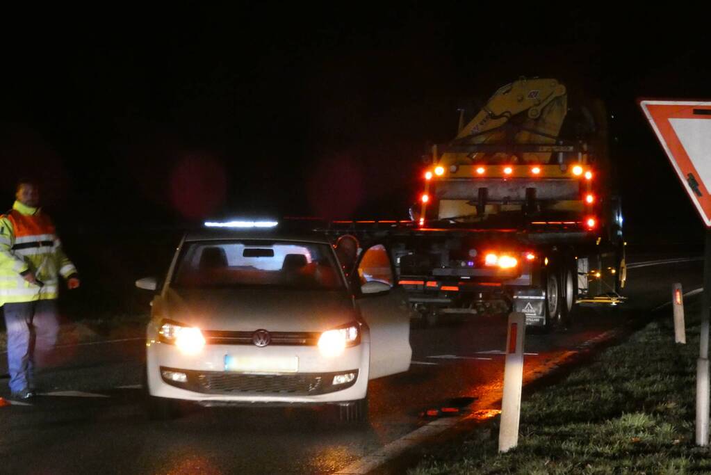 Bestuurster rijdt schade na pech