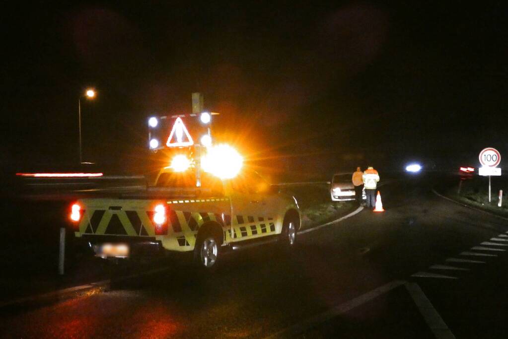 Bestuurster rijdt schade na pech