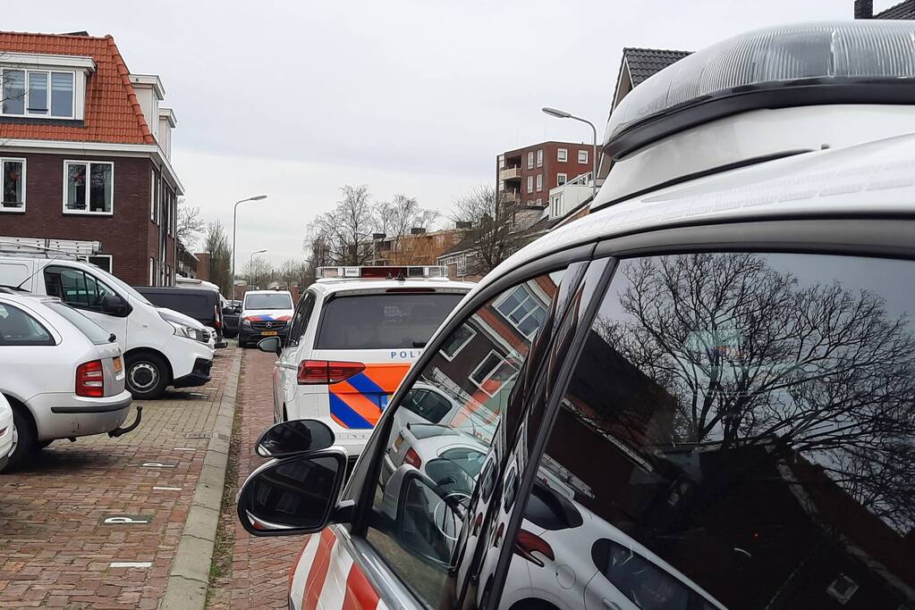 Straat afgezet na incident