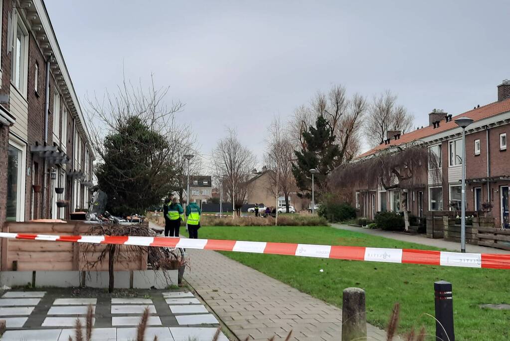 Straat afgezet na incident