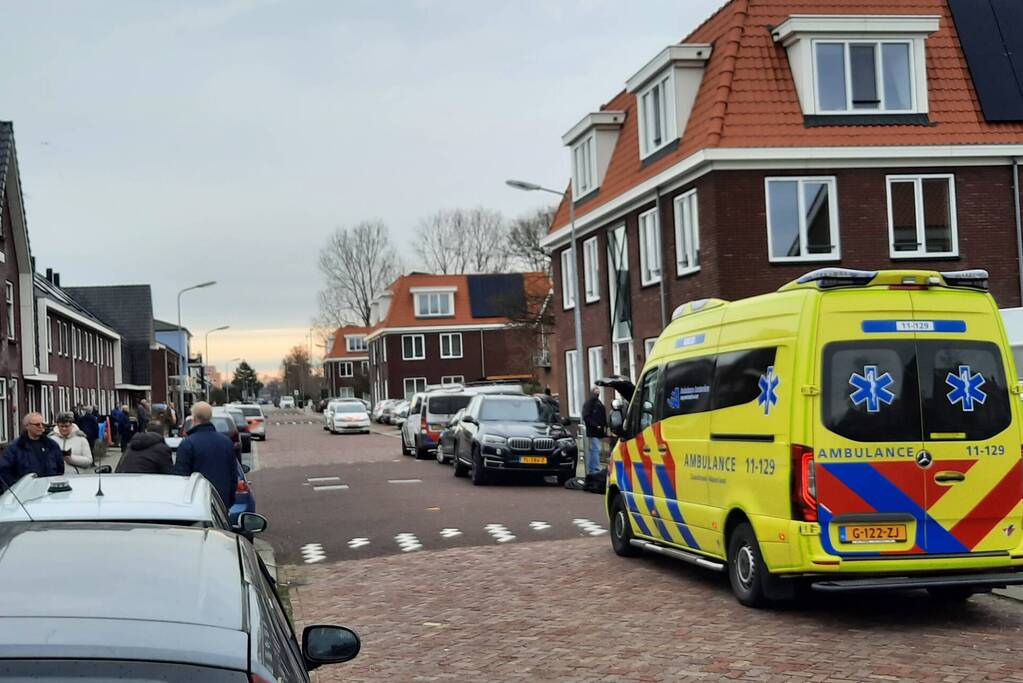 Straat afgezet na incident