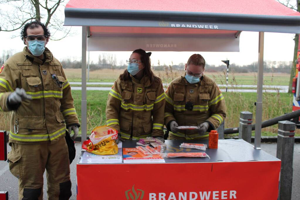 Vuurwerkinzameling op brandweerkazerne