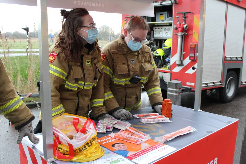 Vuurwerkinzameling op brandweerkazerne