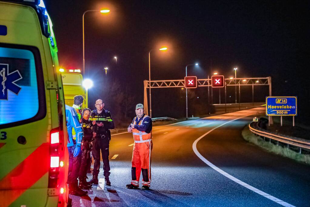 Twee ongevallen op snelweg
