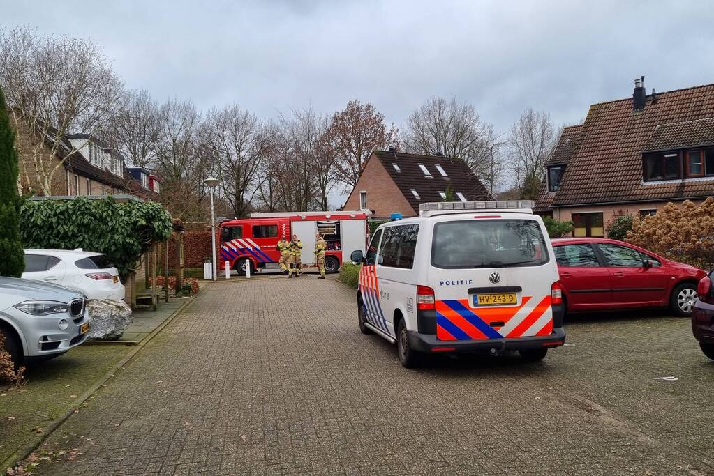 Brand in schuur van woning