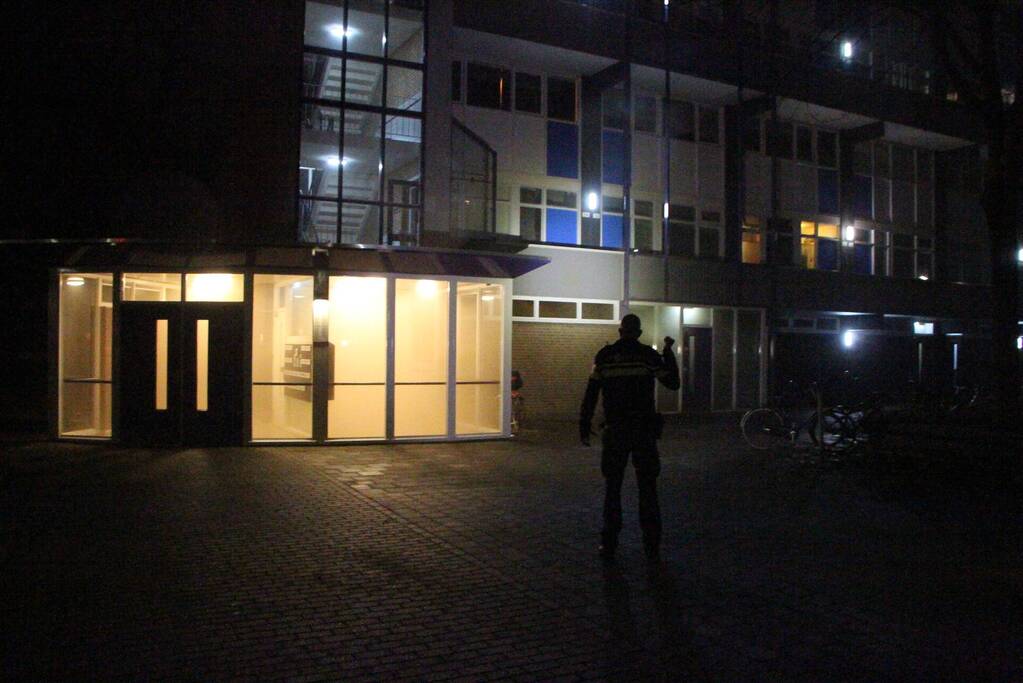 Flat ontruimd door brand in kelder
