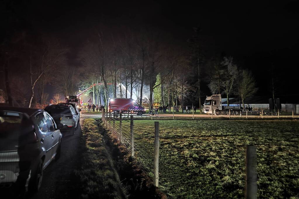 Uitslaande brand in leegstaande woning