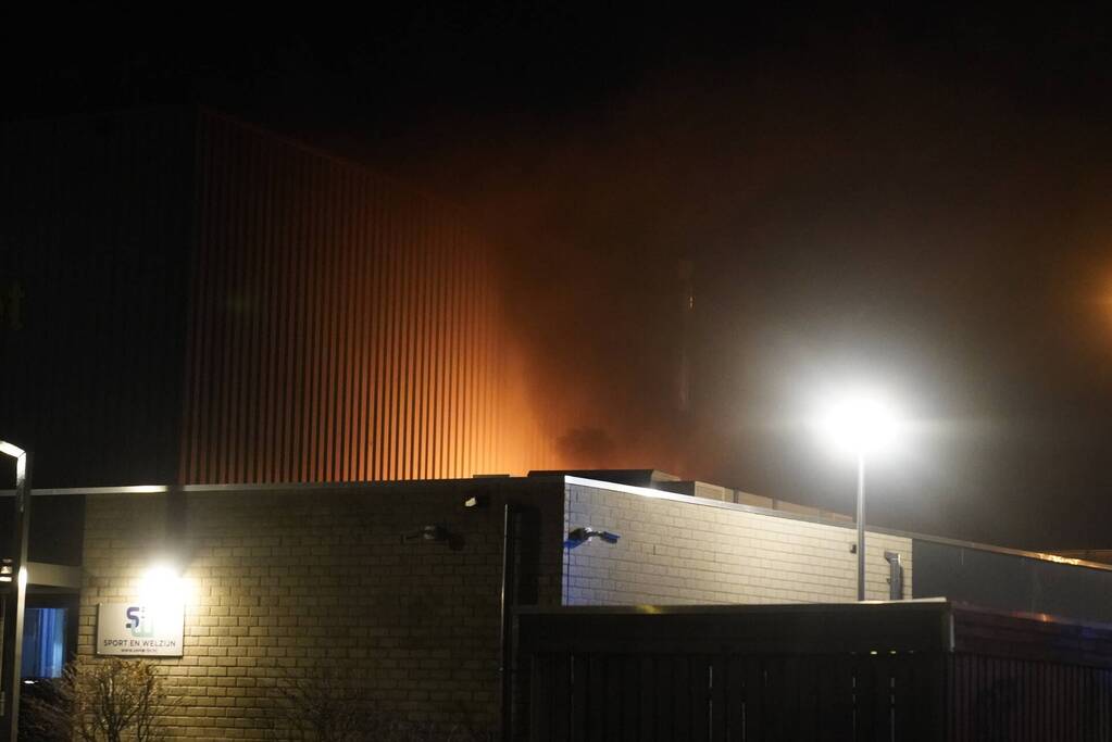 Grote brand in Sportzaal De Meerkoet