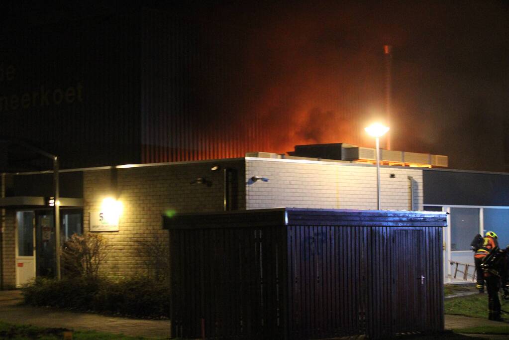 Grote brand in Sportzaal De Meerkoet