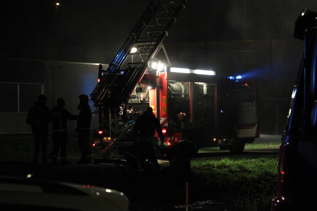 Grote brand in Sportzaal De Meerkoet