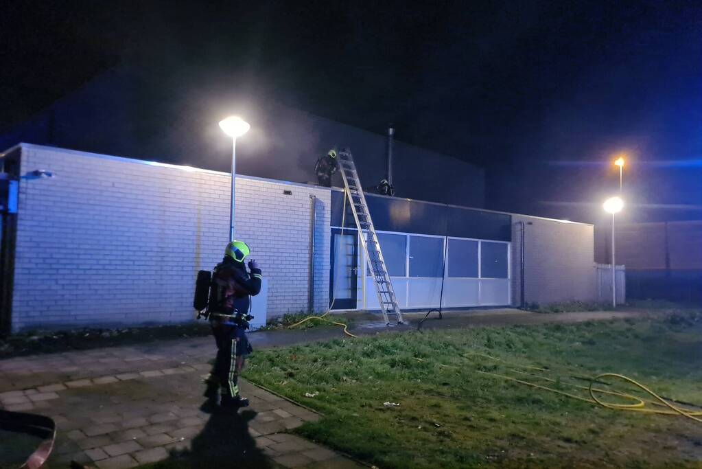 Grote brand in Sportzaal De Meerkoet