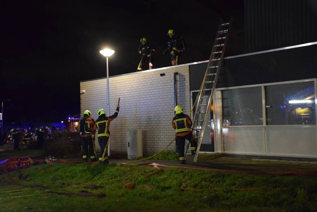 Grote brand in Sportzaal De Meerkoet