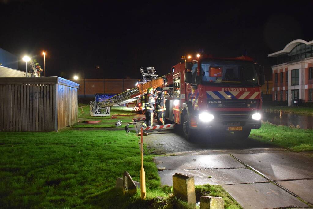 Grote brand in Sportzaal De Meerkoet